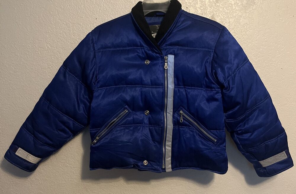 Winter Puffer Jacket Women Sz Med. Blue